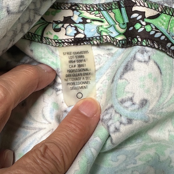 Elie Tahari Cotton Art Nouveau Print Skirt Size 6 Generous Fit - Picture 12 of 15